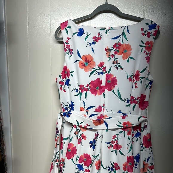 Calvin Klein Red and Pink Sleeveless Maxi Dress - Picture 10 of 15